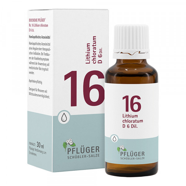 Abbildung für BIOCHEMIE Pflüger 16 Lithium chloratum D 6 Tropfen