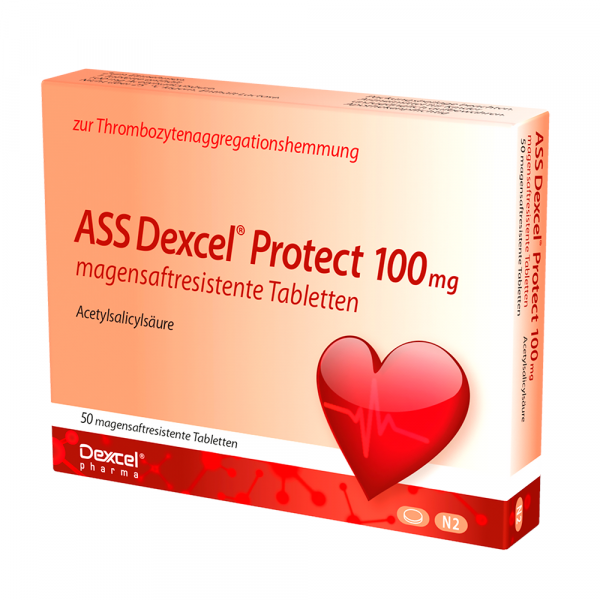 Abbildung für ASS Dexcel Protect 100 mg magensaftresistenteTabletten
