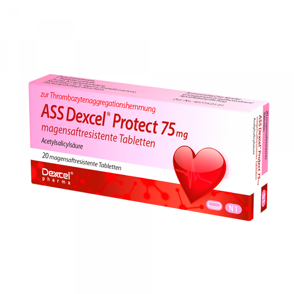 Abbildung für ASS Dexcel Protect 75 mg magensaftres.Tabletten