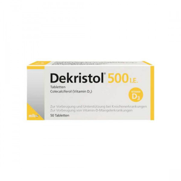 Abbildung für DEKRISTOL 500 I.E. Tabletten