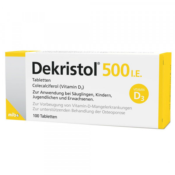 Abbildung für DEKRISTOL 500 I.E. Tabletten