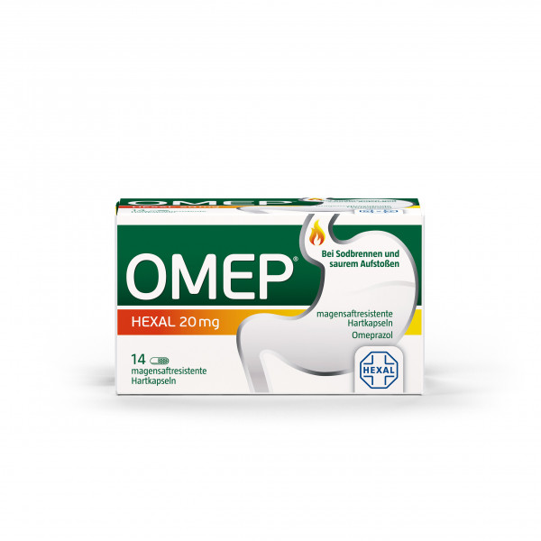 Abbildung für OMEP HEXAL 20 mg magensaftresistente Hartkapseln