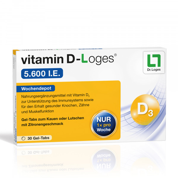 Abbildung für VITAMIN D-LOGES 5.600 I.E. Wochendepot Kautabl.