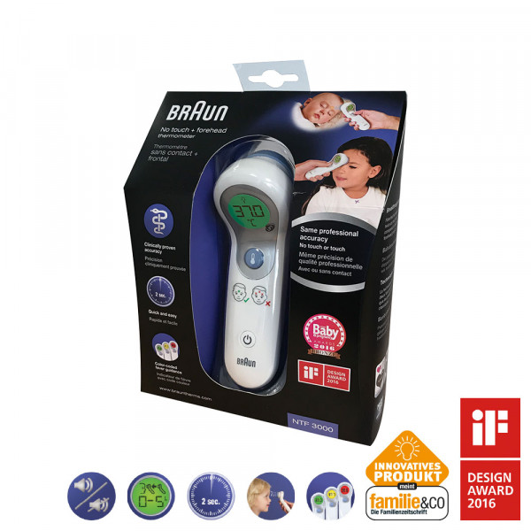 Abbildung für BRAUN NTF3000 no-touch & Stirnthermometer