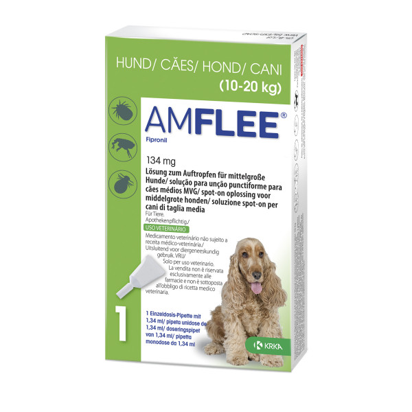 Abbildung für AMFLEE 134 mg Spot-on Lsg.f.mittelgr.Hunde 10-20kg