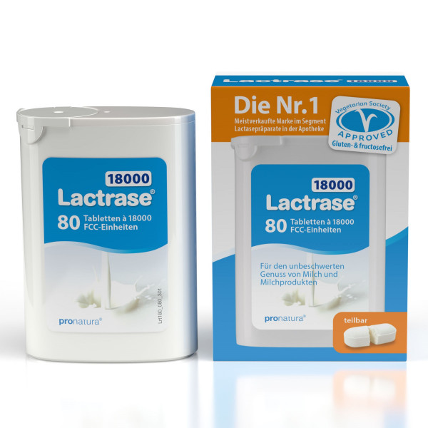 Abbildung für LACTRASE 18.000 FCC Tabletten im Spender Doppelpa.