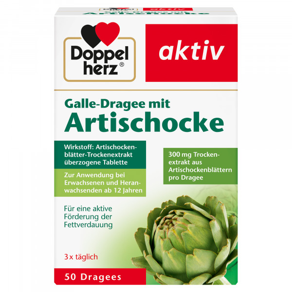 Abbildung für DOPPELHERZ Galle-Dragee mit Artischocke