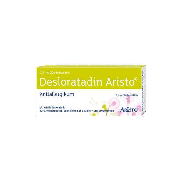 Abbildung für DESLORATADIN Aristo 5 mg Filmtabletten