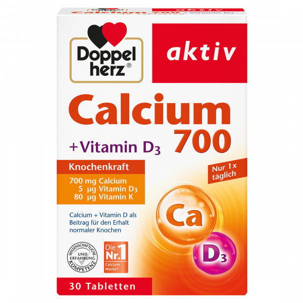 Abbildung für DOPPELHERZ Calcium 700+Vitamin D3 Tabletten