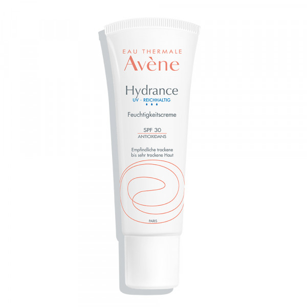 Abbildung für Avène Hydrance reichhaltige UV Feuchtigkeitscreme SPF 30 zur intensiven und langanhaltenden Feuchtigkeitsversorgung der Haut