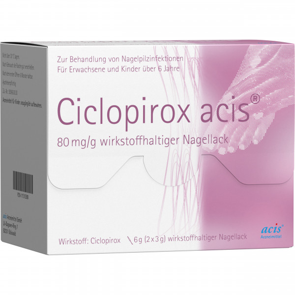 Abbildung für CICLOPIROX acis 80 mg/g wirkstoffhalt.Nagellack