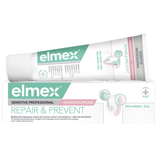 Abbildung für elmex Sensitive Repair & Prevent Zahnpasta für schmerzempfindliche Zähne