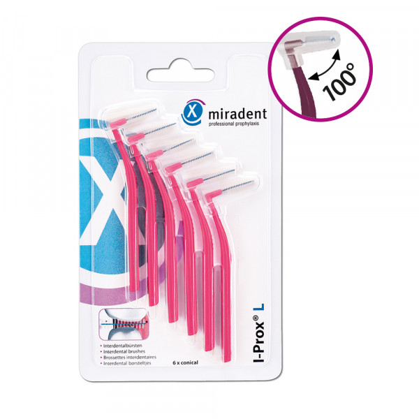 Abbildung für MIRADENT Interdentalbürste I-Prox L 0,4 mm pink
