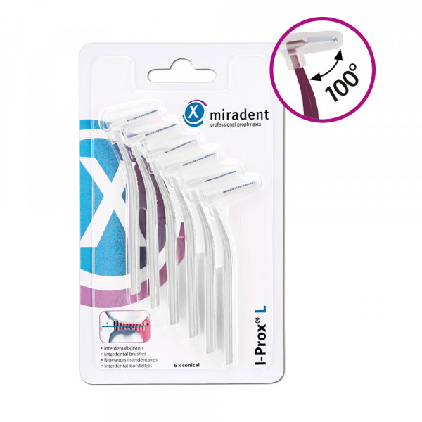 Abbildung für MIRADENT Interdentalbürste I-Prox L 0,6 mm weiß