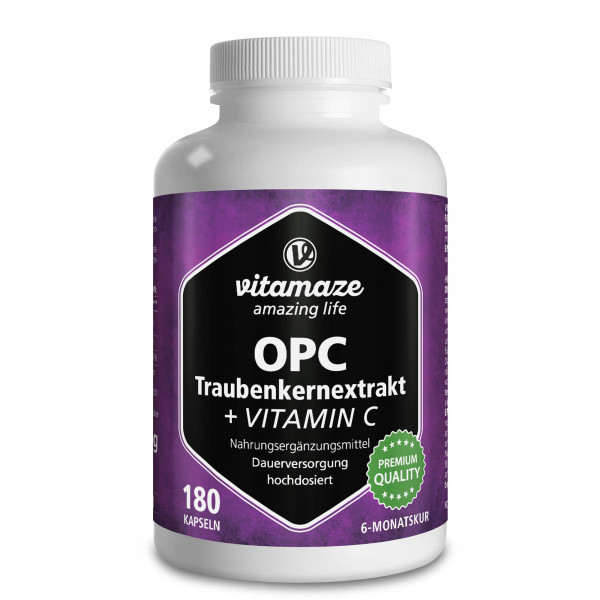 Abbildung für OPC TRAUBENKERNEXTRAKT hochdosiert+Vitamin C Kaps.