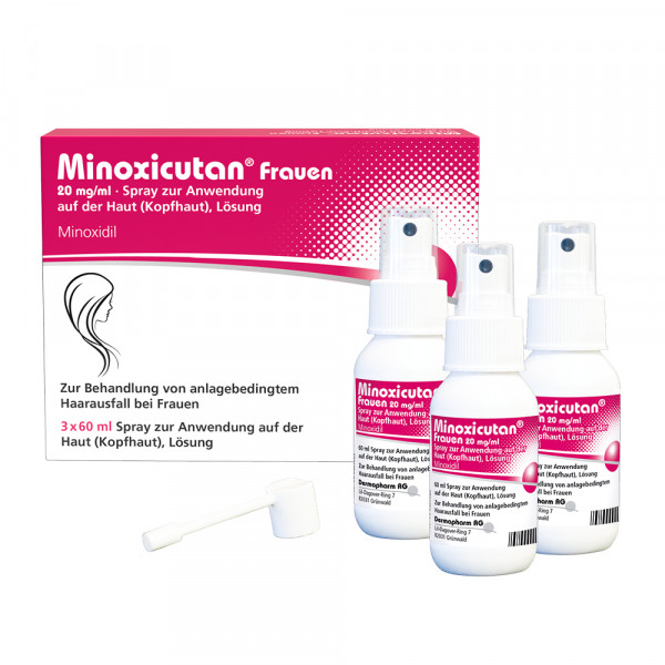 Abbildung für MINOXICUTAN Frauen 20 mg/ml Spray 3x60 ml