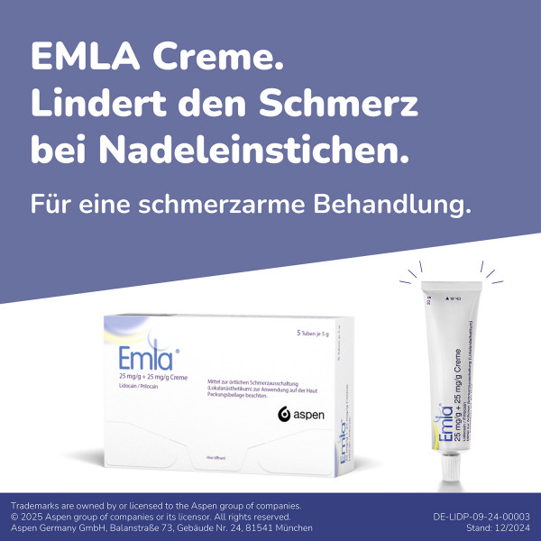 Abbildung für EMLA 25 mg/g + 25 mg/g Creme + 12 Tegaderm Pfl.