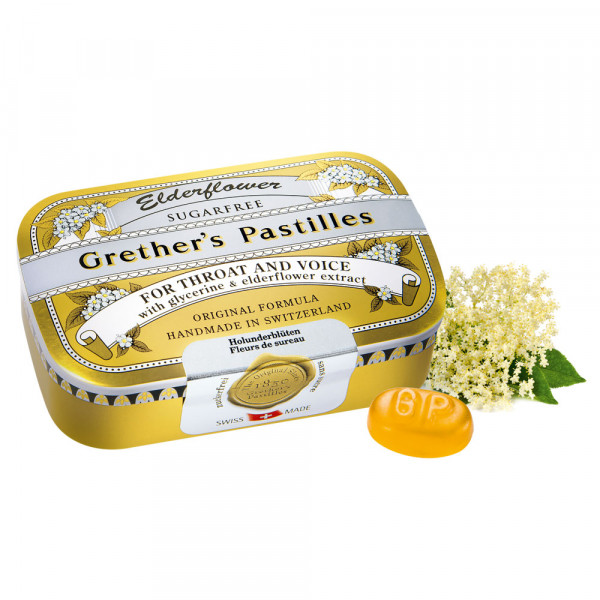 Abbildung für GRETHERS Elderflower zuckerfrei Pastillen