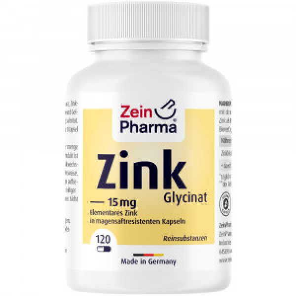 Abbildung für ZINK CHELAT 15 mg in magensaftresist.veg.Kaps.