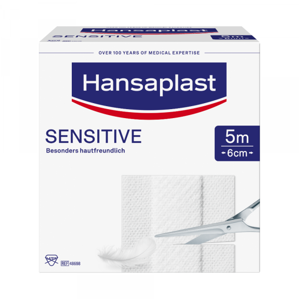 Abbildung für HANSAPLAST Sensitive Pflaster 6 cmx5 m Rolle