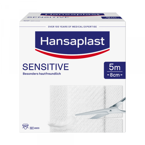 Abbildung für HANSAPLAST Sensitive Pflaster 8 cmx5 m Rolle