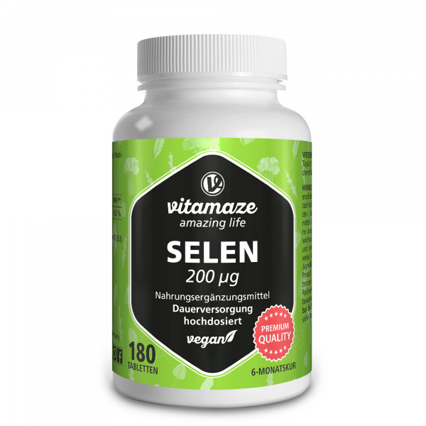 Abbildung für SELEN 200 μg hochdosiert vegan Tabletten