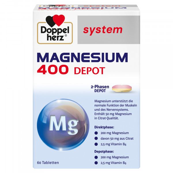 Abbildung für DOPPELHERZ Magnesium 400 Depot system Tabletten