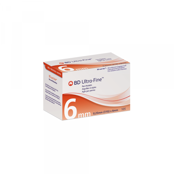 Abbildung für BD ULTRA-FINE Pen-Nadeln 6 mm 31 G 0,25 mm