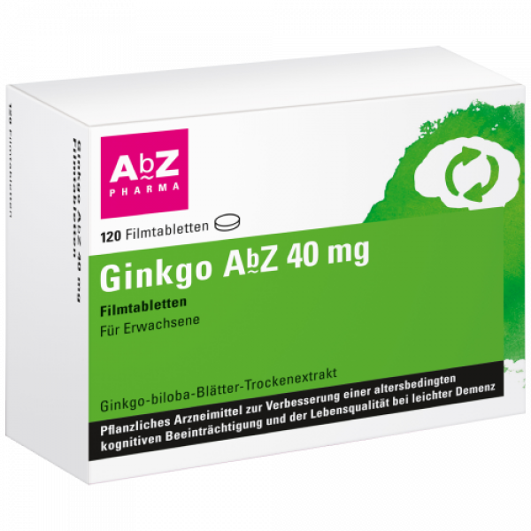 Abbildung für GINKGO AbZ 40 mg Filmtabletten