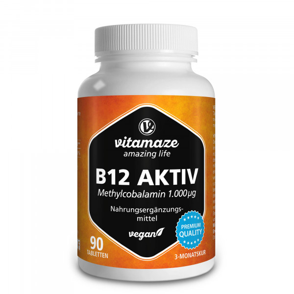 Abbildung für B12 AKTIV 1.000 μg vegan Tabletten