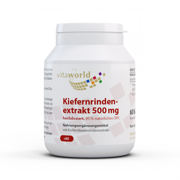 Abbildung für KIEFERNRINDENEXTRAKT 500 mg 95% OPC Kapseln