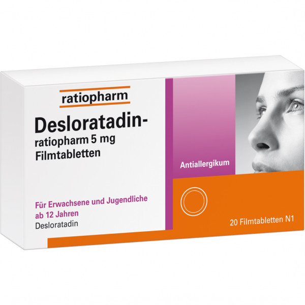 Abbildung für DESLORATADIN-ratiopharm 5 mg Filmtabletten