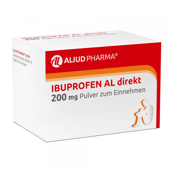 Abbildung für Ibuprofen AL direkt 200 mg Pulver bei Fieber und Schmerzen