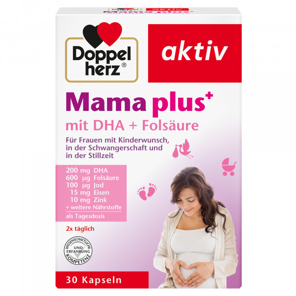 Abbildung für DOPPELHERZ Mama plus mit DHA+Folsäure Kapseln