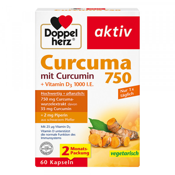 Abbildung für DOPPELHERZ Curcuma 750 Kapseln