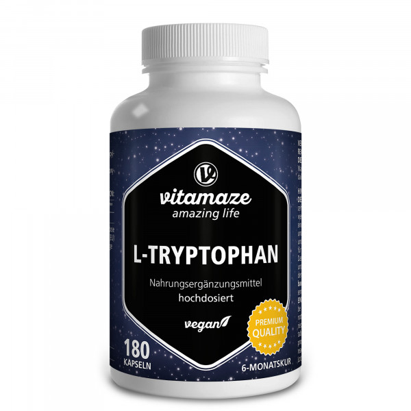 Abbildung für L-TRYPTOPHAN 500 mg hochdosiert vegan Kapseln