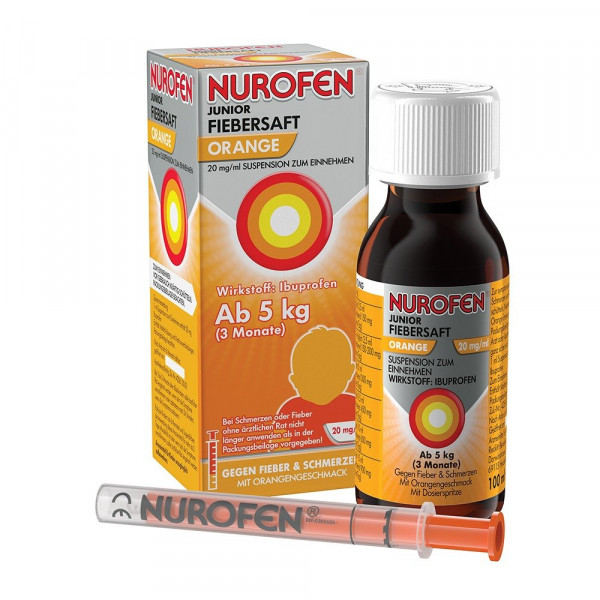Abbildung für NUROFEN Junior Fiebersaft Orange 20 mg/ml