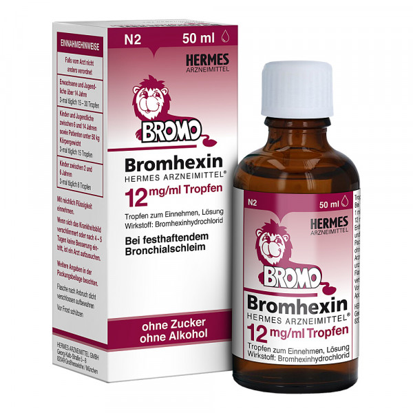 Abbildung für BROMHEXIN Hermes Arzneimittel 12 mg/ml Tropfen