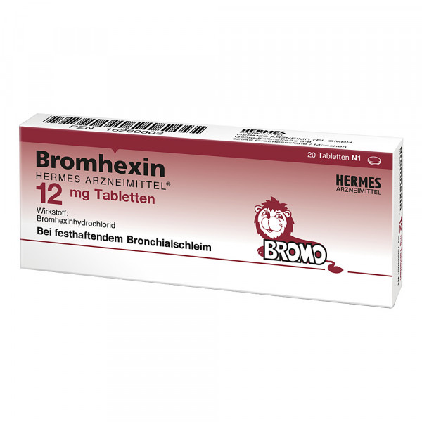 Abbildung für BROMHEXIN Hermes Arzneimittel 12 mg Tabletten