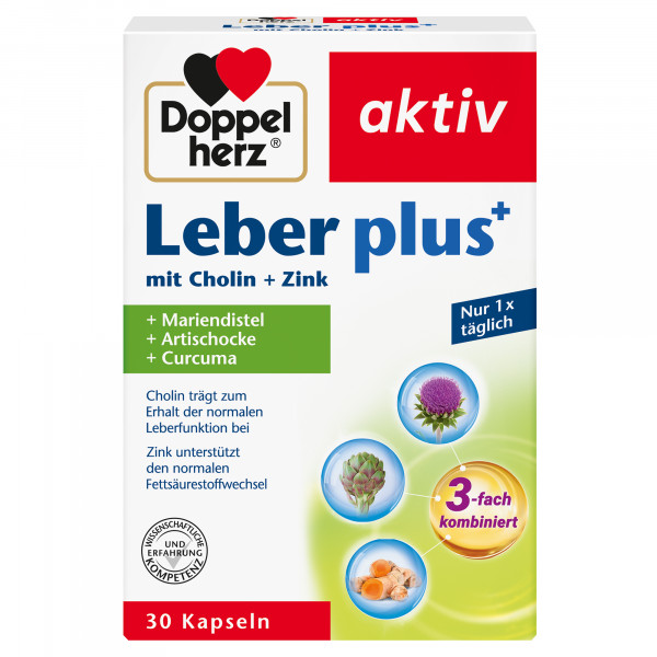 Abbildung für DOPPELHERZ Leber plus mit Cholin+Zink Kapseln