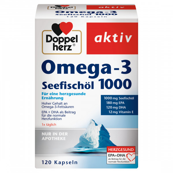 Abbildung für DOPPELHERZ Omega-3 Seefischöl 1000 Kapseln