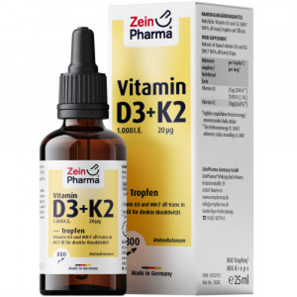 Abbildung für VITAMIN D3+K2 MK-7 Tropfen z.Einnehmen hochdosiert
