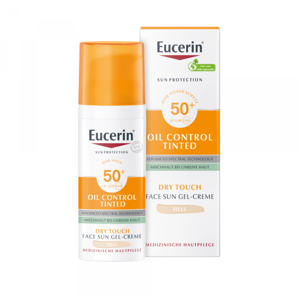 Abbildung für EUCERIN Sun Oil Control tinted Creme LSF 50+ hell