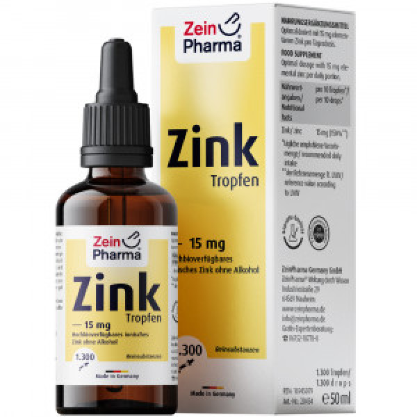 Abbildung für ZINK TROPFEN 15 mg ionisiert