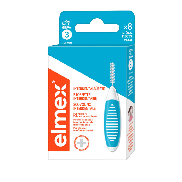 Abbildung für elmex Interdentalbürsten blau Größe 3, 0,6 mm