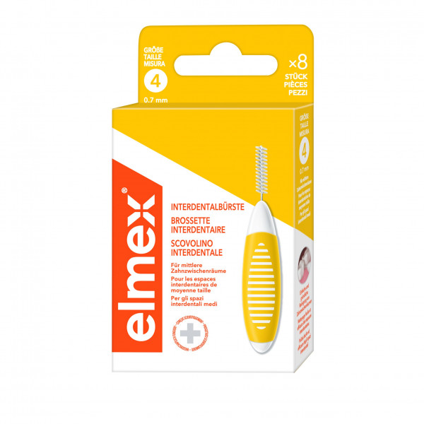 Abbildung für elmex Interdentalbürsten gelb, Größe 4, 0,7 mm