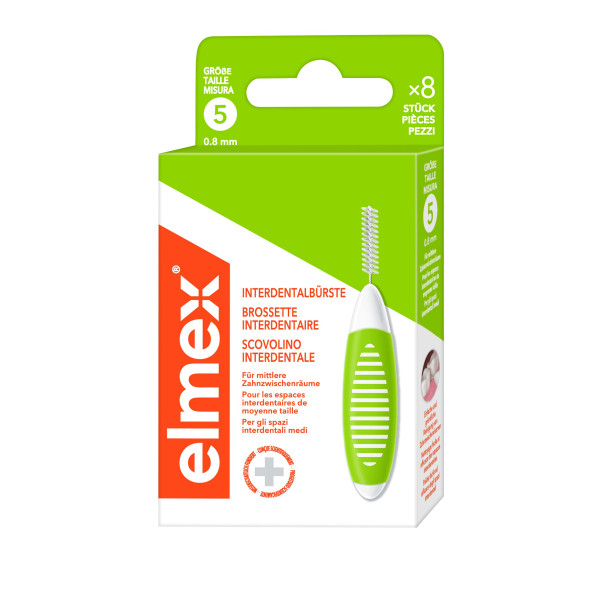 Abbildung für elmex Interdentalbürsten grün, Größe 5, 0,8 mm