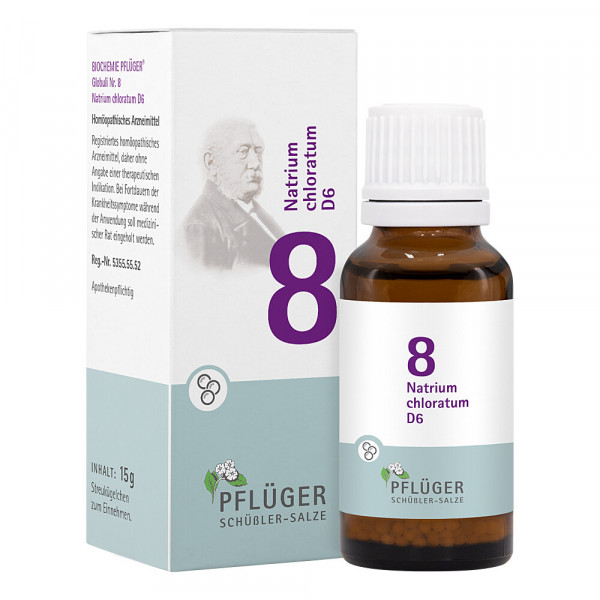 Abbildung für BIOCHEMIE Pflüger 8 Natrium chloratum D 6 Globuli