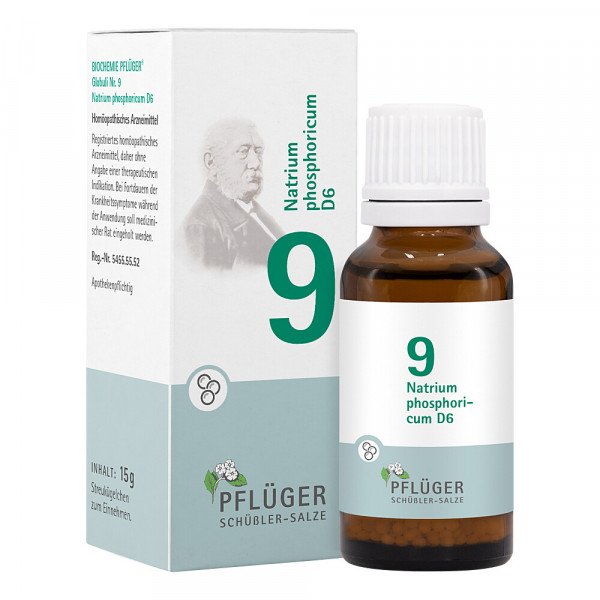 Abbildung für BIOCHEMIE Pflüger 9 Natrium phosphoricum D 6 Glob.