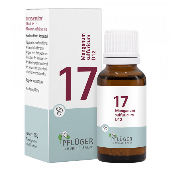 Abbildung für BIOCHEMIE Pflüger 17 Manganum sulfuricum D 12 Gl.
